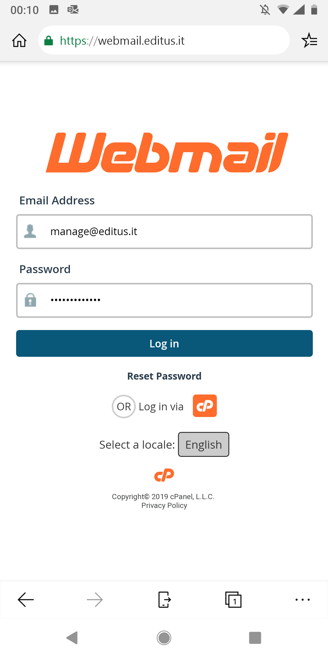 Webmail 2 Login